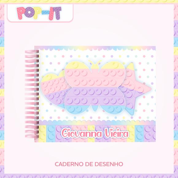 Caderno de Desenho- Pop It Candy