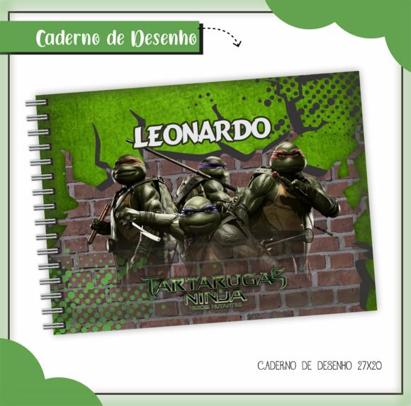 Caderno de Desenho- Tartarugas Ninja