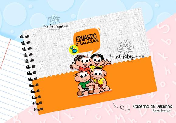 Caderno de Desenho- Turma da Monica