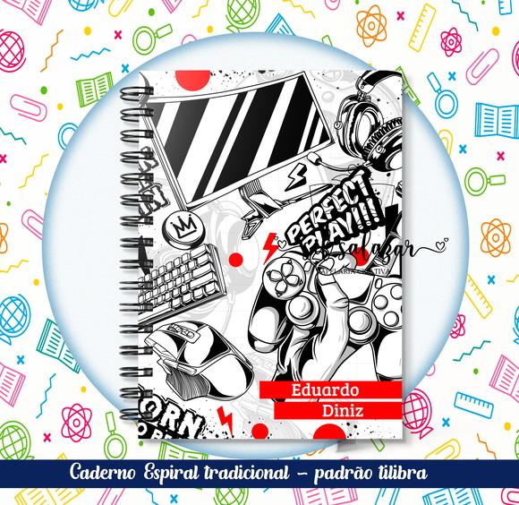 Caderno Espiral Tradicional - Gamer 02