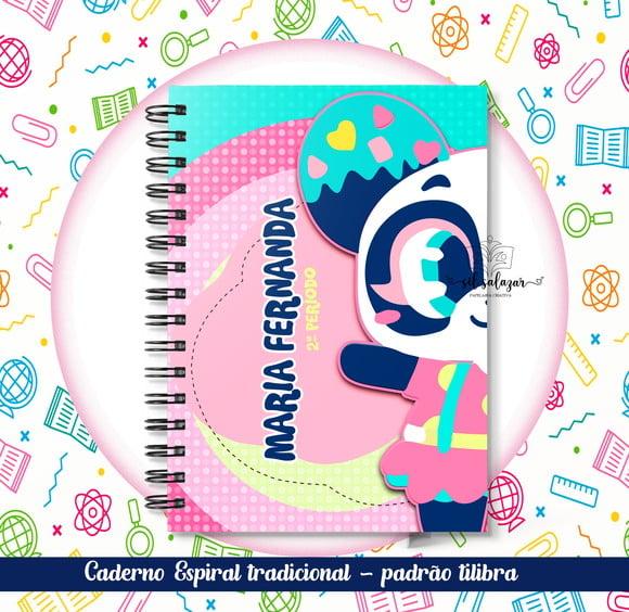 Caderno Espiral Tradicional - Panda Donuts Puket