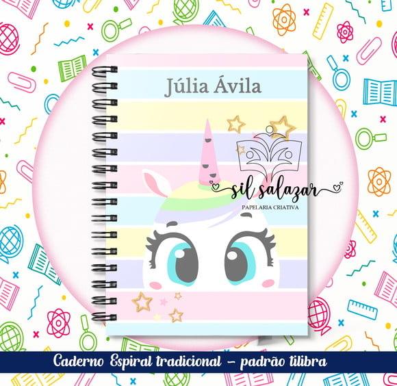 Caderno Espiral Tradicional - Unicornio Puket 02