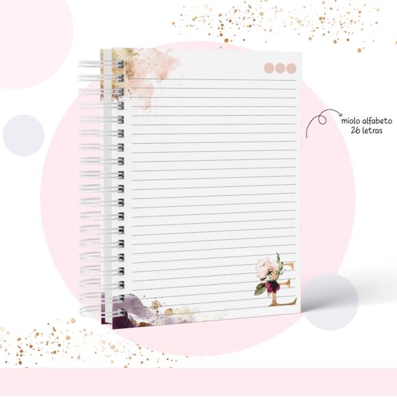 Caderno Feminino A5 - Letras