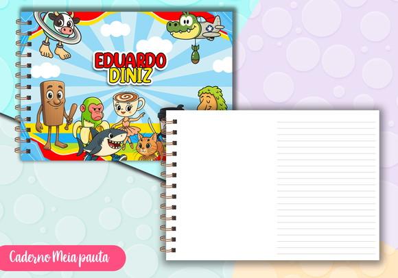 Caderno Meia Pauta - Brainrot