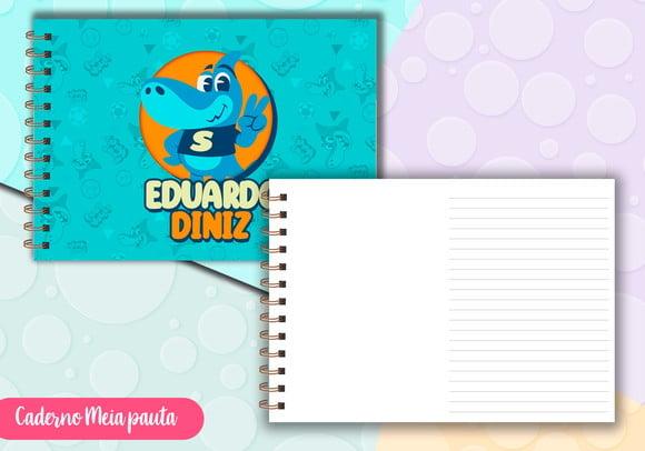 Caderno Meia Pauta - Shark Futvolei Puket