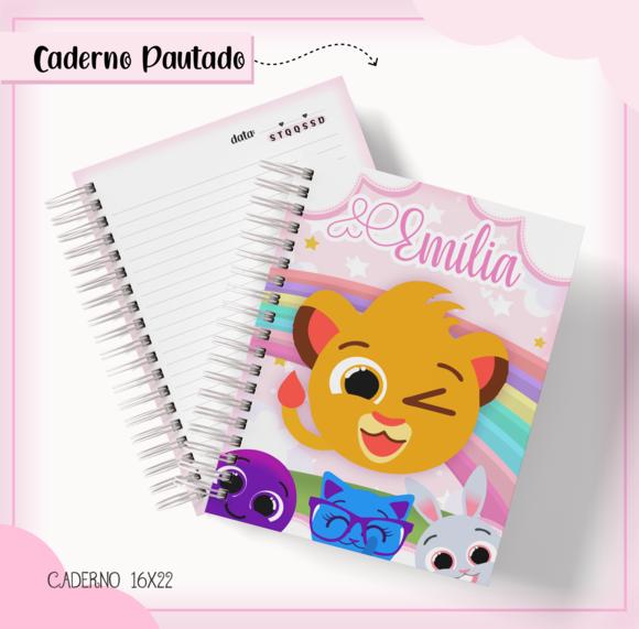 Caderno Pautado - A5 - Bolofofos Menina