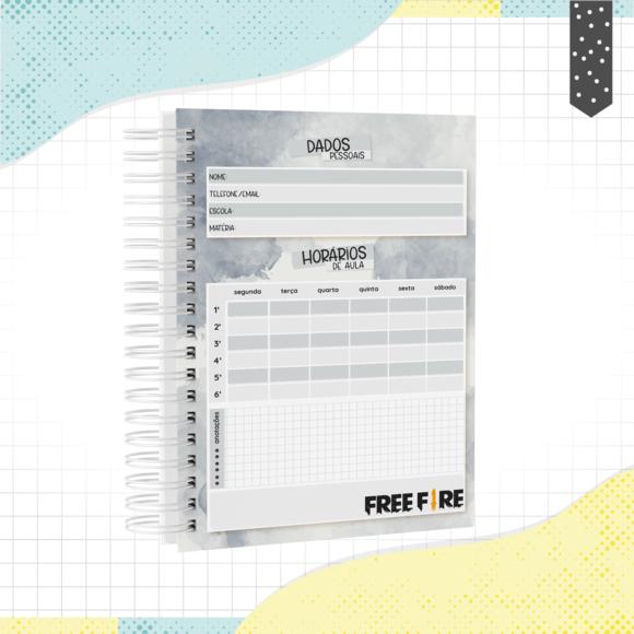 Caderno Pautado - A5 - FreeFire