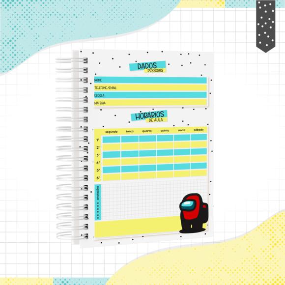 Caderno Pautado A5 - Among Us
