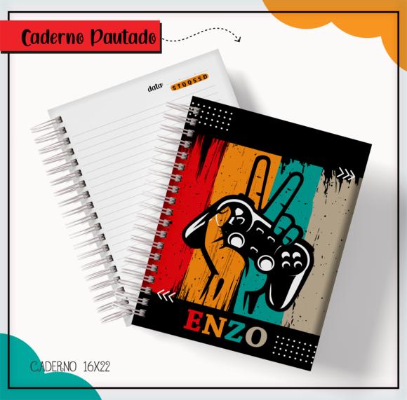 Caderno Pautado A5 - Gamer