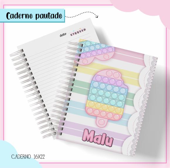 Caderno Pautado A5 - Pop It Menina
