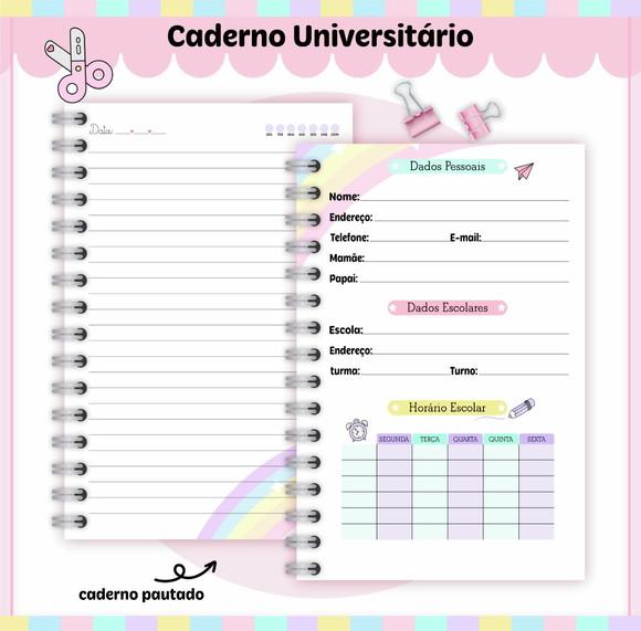 Caderno Universitário - a Casa Mágica da Gaby