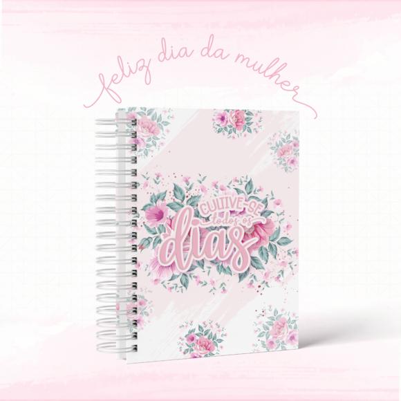 Caderno Planejador Diário - Floral Cultive-se