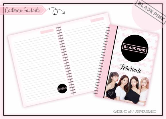 Caderno Universitário - Black Pink