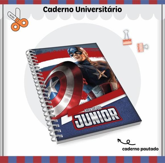 Caderno Universitário - Capitão America