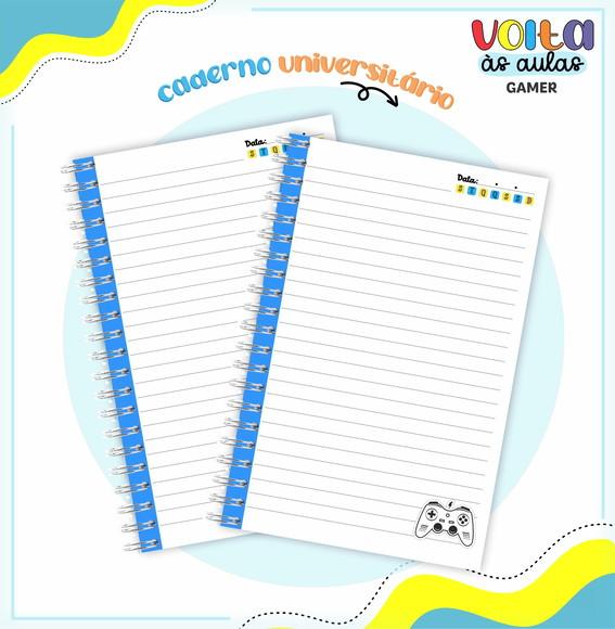 Caderno Universitário - Gamer