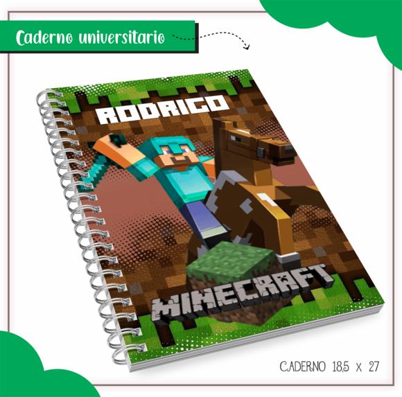 Caderno Universitario - Minecraft