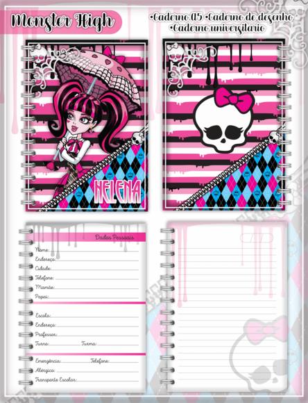 Caderno Universitário - Monster High