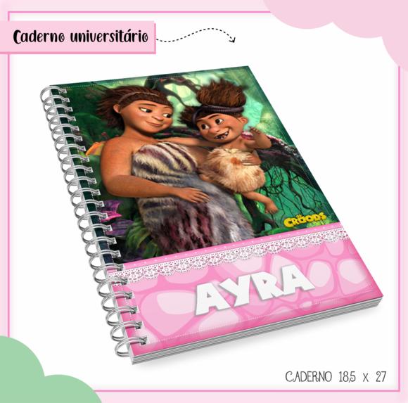 Caderno Universitário - os Croods