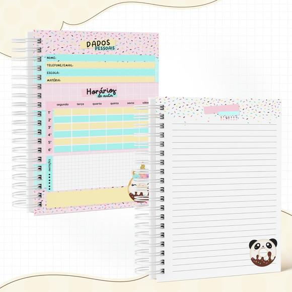 Caderno Universitário - Panda Donuts