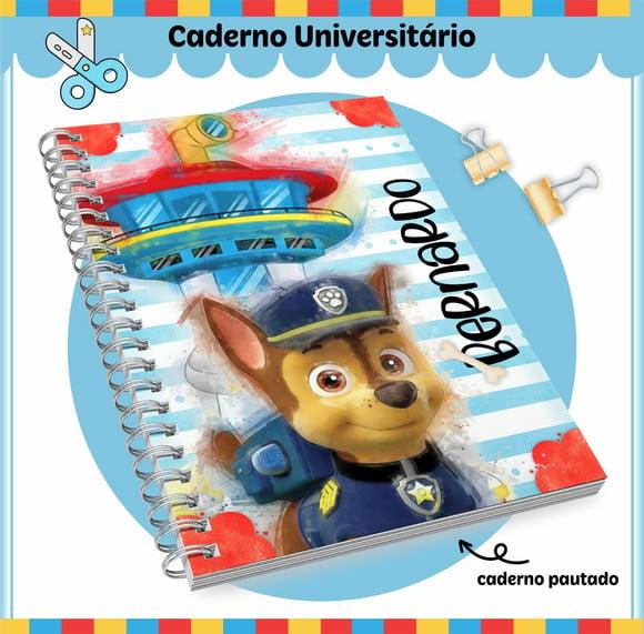 Caderno Universitário - Patrulha Canina Aquarela