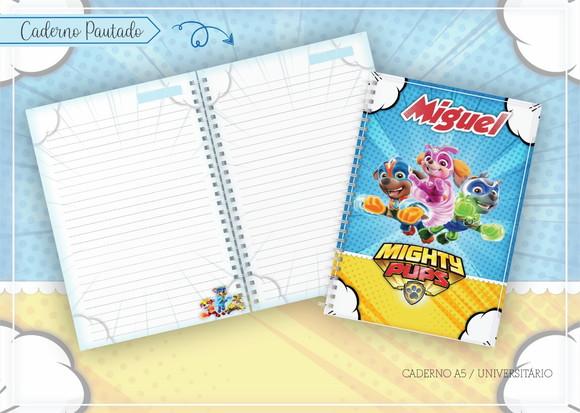 Caderno Universitário - Patrulha Super Filhotes