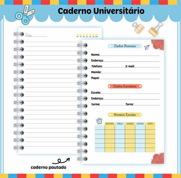 Caderno Universitário - Patrulha Canina Aquarela