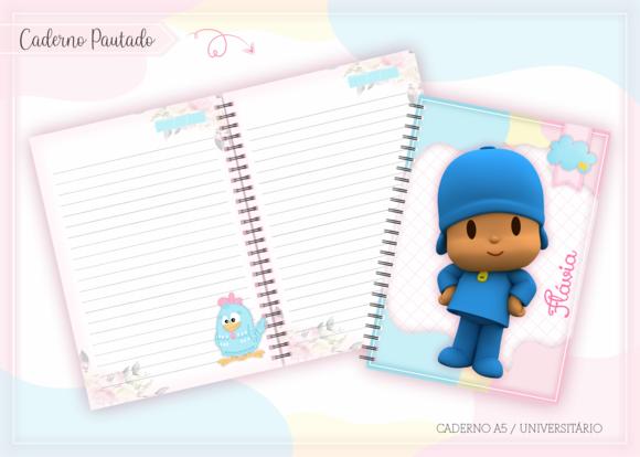 Caderno Universitario - Pocoyo Menina