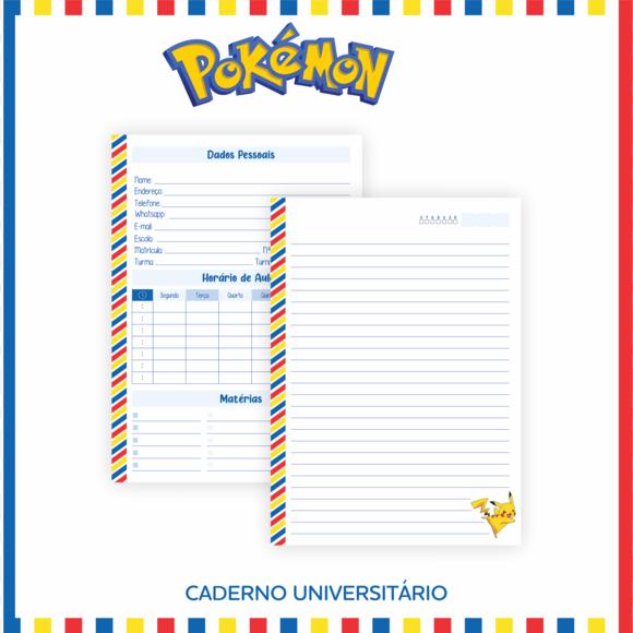 Caderno Universitário - Pokemon