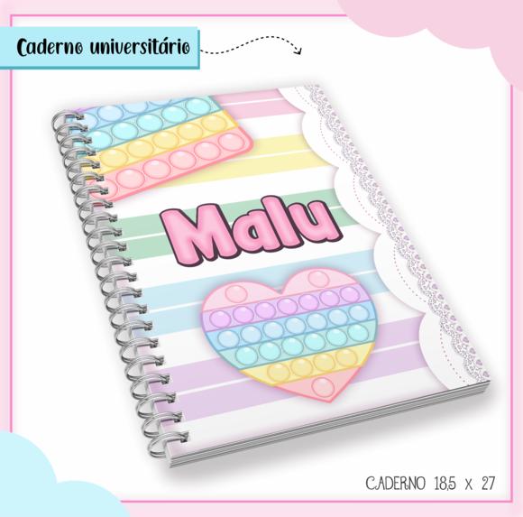 Caderno Universitário - Pop It Menina