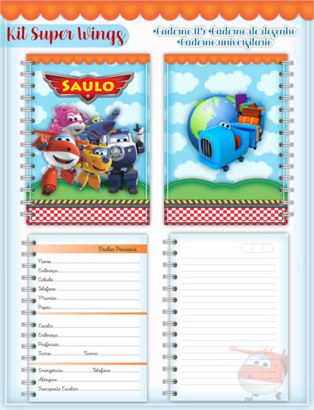 Caderno Universitário - Super Wings
