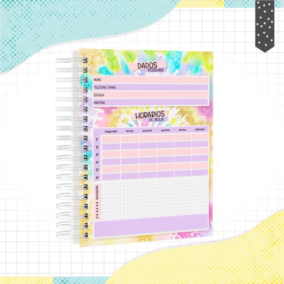 Caderno Universitário - Tie Dye