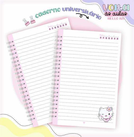 Caderno Universitário Grande - Hello Kitty