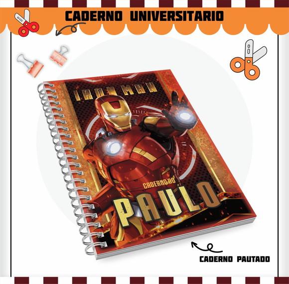 Caderno Universitário Grande - Homem de Ferro