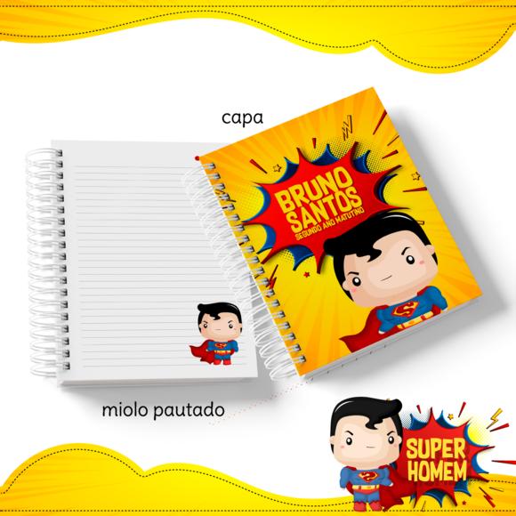 Caderno Universitário Grande - Super Homem