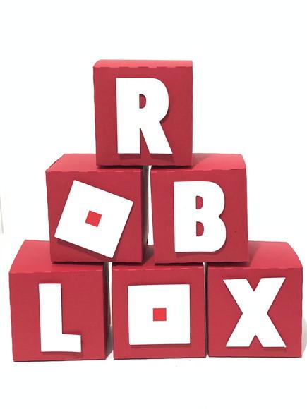 Caixa Cubo - Roblox (kit com 6)