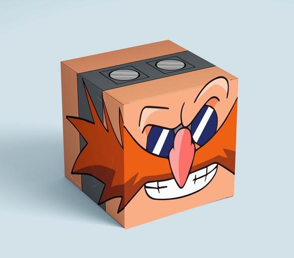 Caixa Cubo - Turma do Sonic