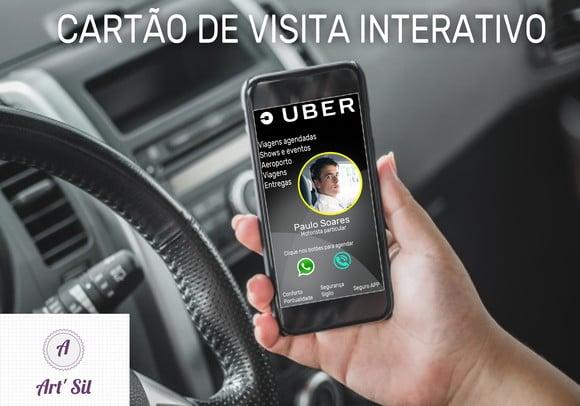 Cartão de Visita Interativo - Uber