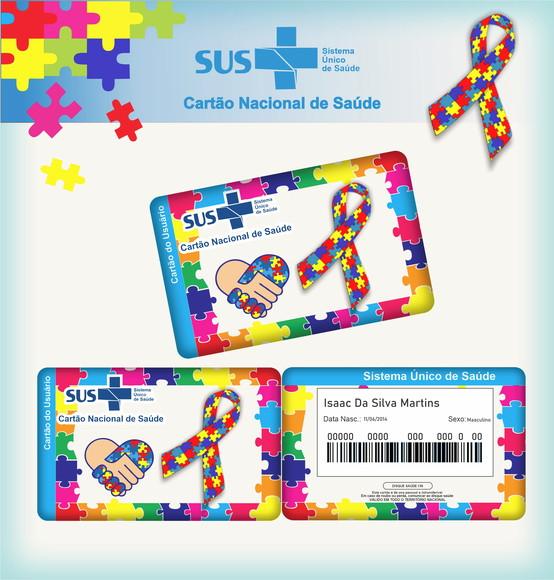 Cartão Sus - Plastificado - Autismo (mas ou Fem))
