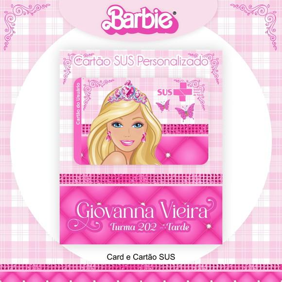 Cartão Sus - Plastificado - Barbie