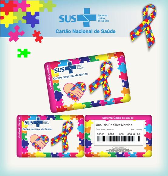 Cartão Sus - Plastificado - Autismo (mas ou Fem))