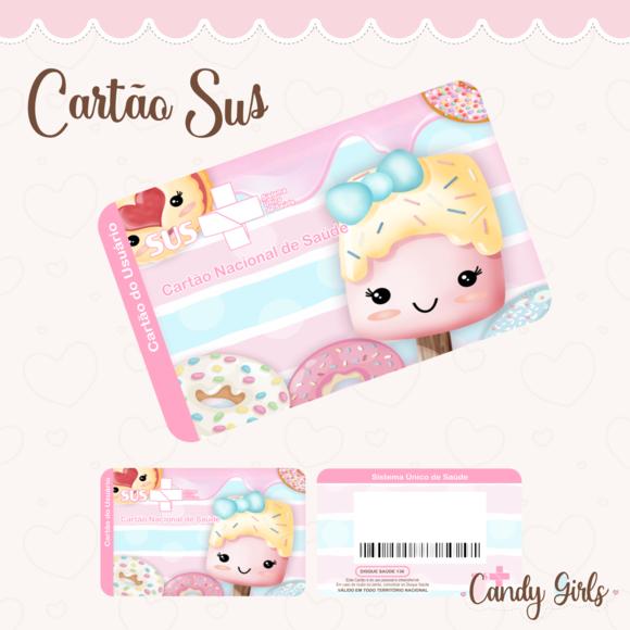 Cartão Sus - Plastificado - Docinhos