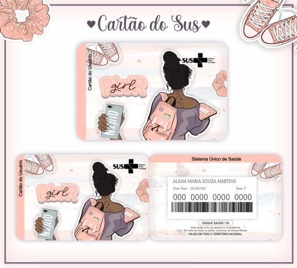 Cartão Sus - Plastificado - Girl Power