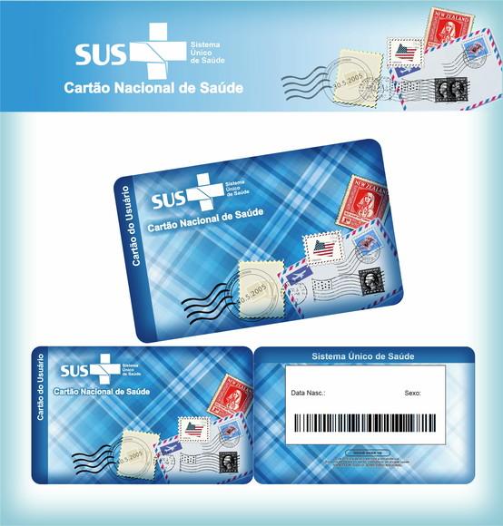 Cartão Sus - Plastificado - Selos
