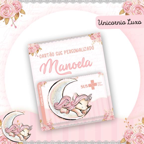 Cartão Sus - Plastificado - Unicornio Luxo