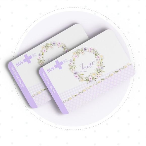 Cartão Sus - Pvc - Neutro Lavanda