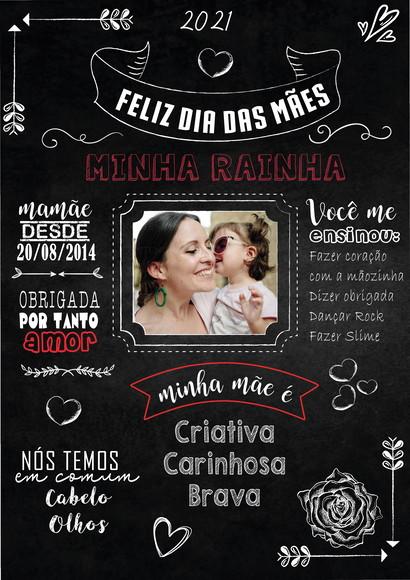 Chalkboard Digital - Dia das Mães