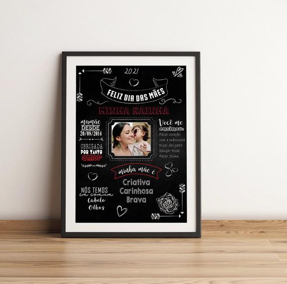 Chalkboard Digital - Dia das Mães