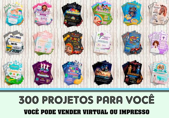 Combo Projeto Convites Virtuais/ Impressos