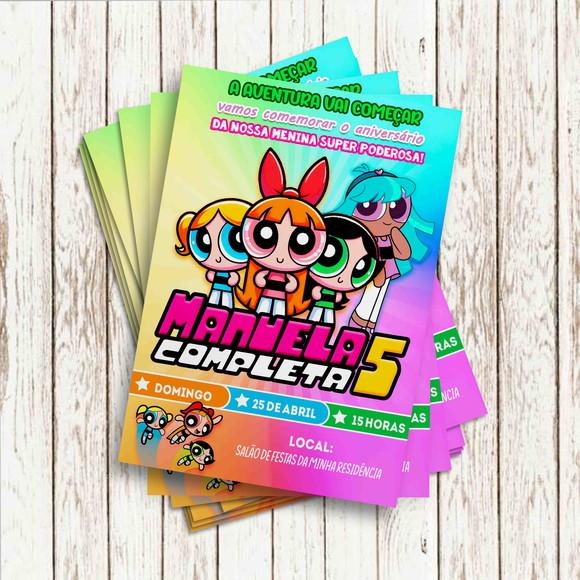 Convite Impresso - as Meninas Super Poderosas