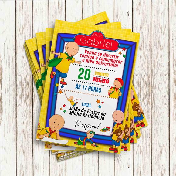 Convite Impresso - Caillou